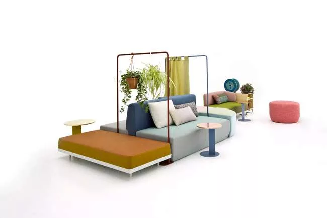 The Bikini Island modular island sofa by Werner Aisslinger for Moroso.