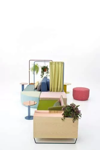 The Bikini Island modular island sofa by Werner Aisslinger for Moroso.