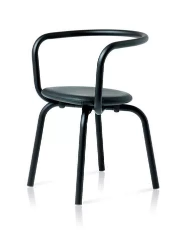 A chair from the Parrish Collection by Emeco and German designer Konstantin Grcic.