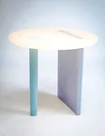 South Korean designer Wonmin Park’s cast-resin furniture at the Rossana Orlandi gallery in Milan.