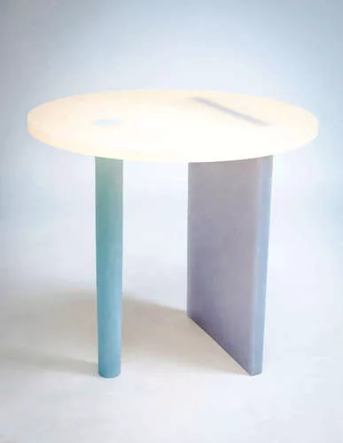 South Korean designer Wonmin Park’s cast-resin furniture at the Rossana Orlandi gallery in Milan.