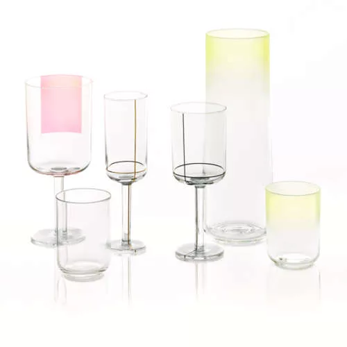 Tabletop pieces by Dutch duo Scholten &amp; Baijings for Hay at Milan’s Rossana Orlandi gallery.