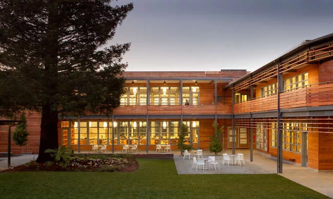 Marin Country Day School Learning Resource Center and Courtyard<br />EHDD<br />Corte Madera, California