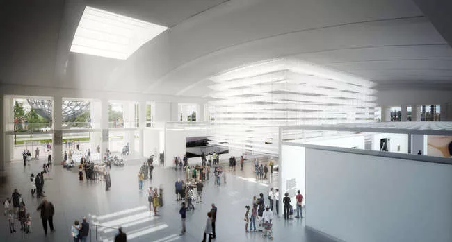 The firm’s renovation of the Queens Museum of Art aims to bring renewed purpose to a vast, Robert Moses-era building.<br />
