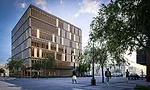 Michael Green Architects' Wood Innovation Centre in Prince George, British Columbia, Canada, breaks ground in May. <br />