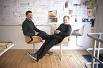 Kasper Salto and Thomas Sigsgaard sitting in their <em>Council Chair</em> (2013).