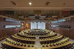 The renovated Trusteeship Council Chamber at the United Nations headquarters in New York.