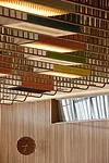 Finn Juhl's 1952 ceiling for the The renovated Trusteeship Council Chamber.
