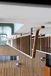 Finn Juhl's 1952 ceiling for the The renovated Trusteeship Council Chamber.