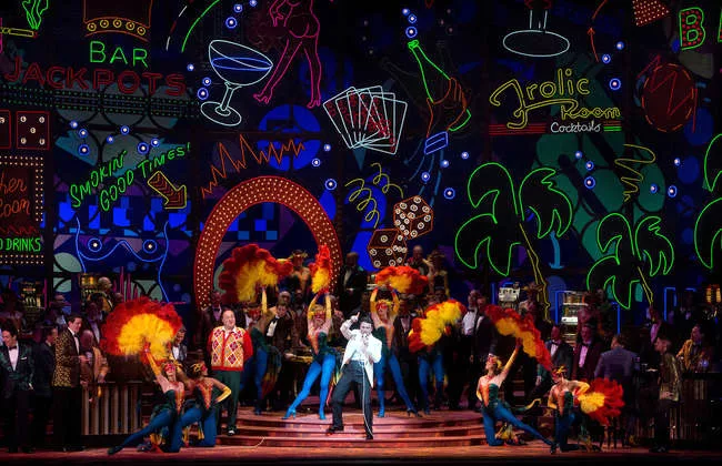 George Gagnidze as Rigoletto and Vittorio Grigolo as the Duke of Mantua in the Metropolitan Opera's production of <em>Rigoletto</em>.