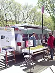 The Bus Roots presentation included a retrofitted school bus.<br />