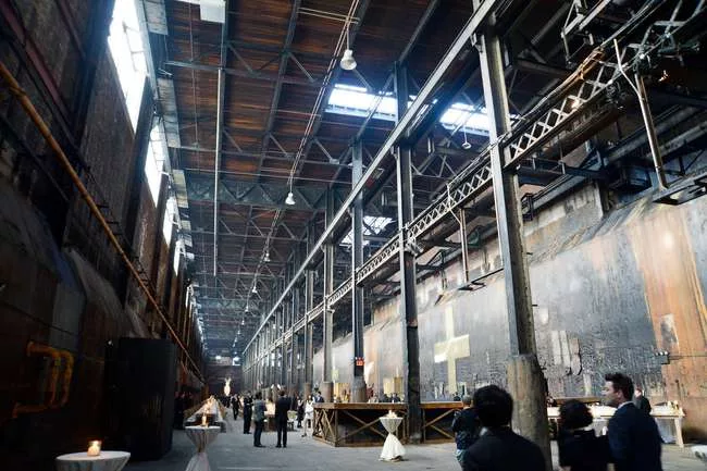 A rendering for the SHoP Architects-designed redevelopment of the Domino Sugar factory.