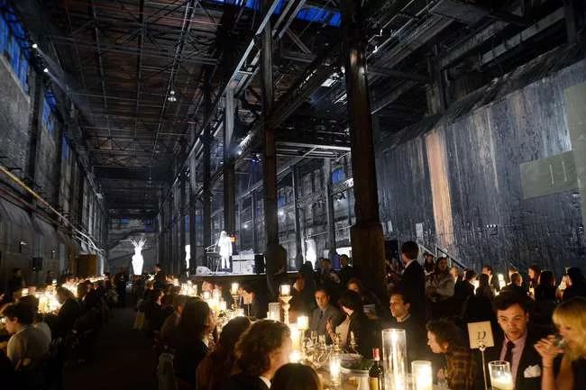 A rendering for the SHoP Architects-designed redevelopment of the Domino Sugar factory.