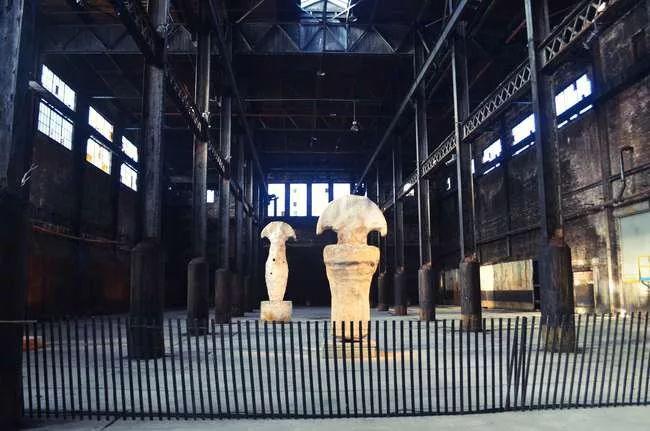 A rendering for the SHoP Architects-designed redevelopment of the Domino Sugar factory.