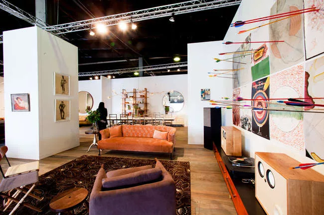 Installation image of BDDW VIP Lounge at the Collective.1 Design Fair.