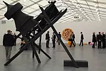 <strong>Frieze Art Fair</strong><br /> An installation titled <em>Cockpit</em> (2013) by Marianne Vitale installed among the booths at Frieze.