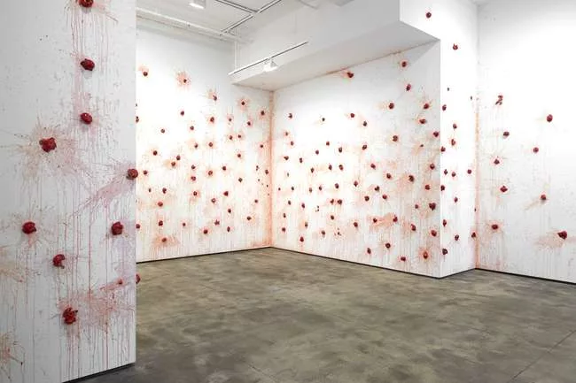Installation view of Los Carpinteros, <em>Tomatoes</em>, 2013
