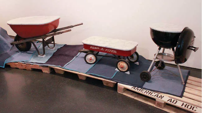 <strong>At Wanted Design</strong><br /> Marble-topped tools by Chicago husband and wife team Parsons &amp; Charlesworth.
