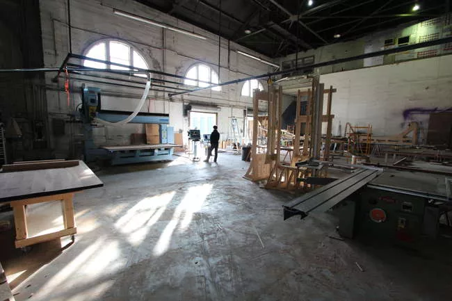 Situ Fabrication's 10,000-square-foot production shop in the Brooklyn Navy Yard.