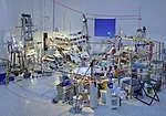 U.S. Pavilion: Sarah Sze, <em>Triple Point (Pendulum), </em>2013. Mixed media.