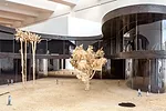 Model of Peter Zumthor's scheme for LACMA. Installation view. <em>The Presence of the Past: Peter Zumthor Reconsiders LACMA</em>, June 9 - Sept. 15, 2013.