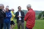 Victor Sidy and cyclists at Taliesin.