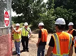 On the hard hat tour.