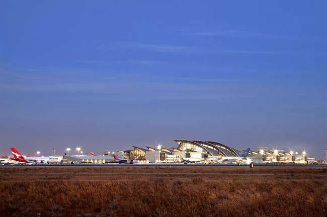The new Tom Bradley International Terminal at the Los Angeles International Airport.