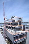 A view of the building looking west to the Hudson River, June 2013.
