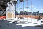 Looking west from the building's sixth floor gallery, June 2013.