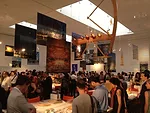 Manhattan's Gagosian gallery on opening night of <em>Fragments</em>, an exhibition of work by the Renzo Piano Building Workshop.