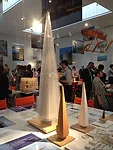 A model of Renzo Piano's Shard tower (2012) in London, on display at Manhattan's Gagosian gallery.