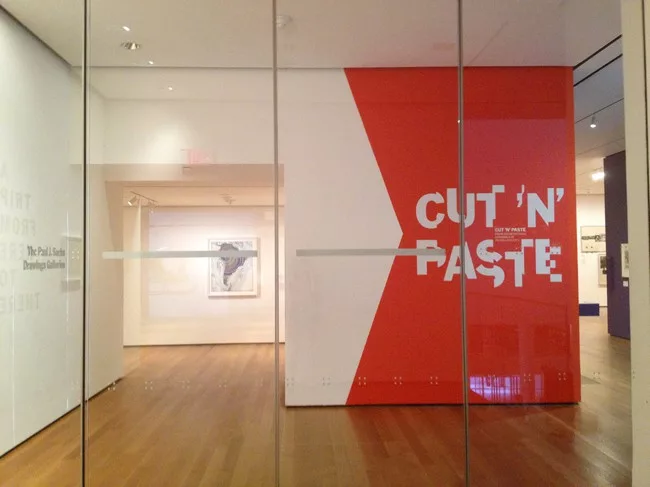 Installation view of <em>Cut 'n' Paste: From Architectural Assemblage to Collage City.</em>