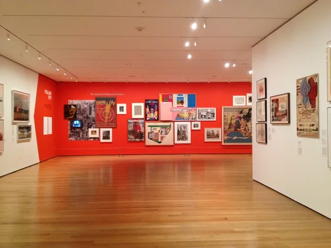 Installation view of <em>Cut 'n' Paste: From Architectural Assemblage to Collage City.</em>
