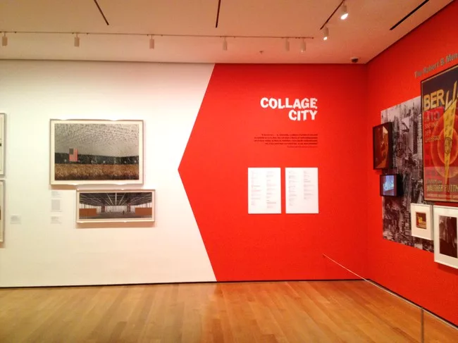 Installation view of <em>Cut 'n' Paste: From Architectural Assemblage to Collage City.</em>