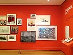 Installation view of <em>Cut 'n' Paste: From Architectural Assemblage to Collage City.</em>