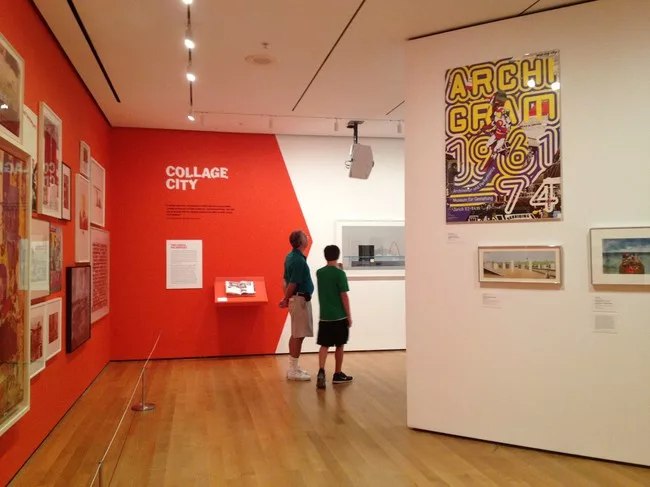 Installation view of <em>Cut 'n' Paste: From Architectural Assemblage to Collage City.</em>
