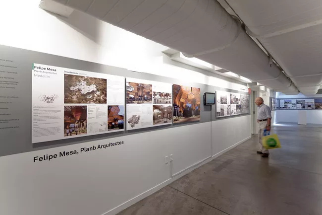 Installation view of <em>Colombia Transformed: Architecture=Politics</em>.
