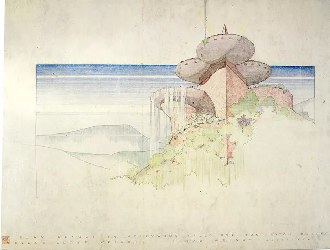 Frank Lloyd Wright <br />Huntington Hartford Sports Club, 1947