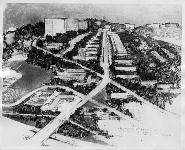 Neutra and Alexander <br />Elysian Park Heights, 1950