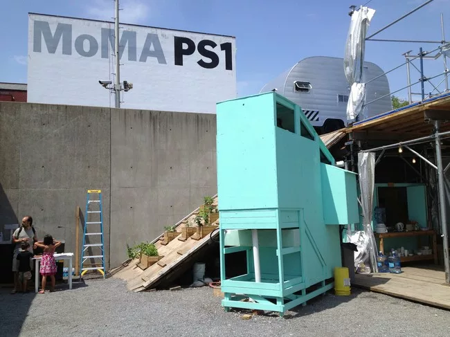 The Colony occupies an annex inside MoMA PS1's courtyard.