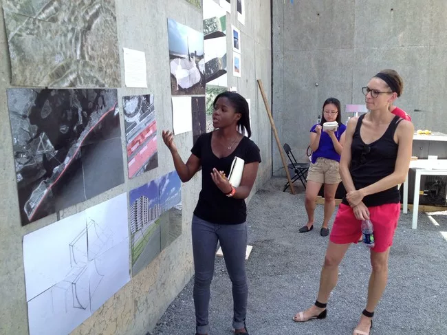 Kristen Williams presents her project.