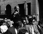 Meier (standing) at Westbeth, a nonprofit affordable housing complex for artists in New York's West Village, in 1970. Also shown in photo: Barbara Littenberg; Gerry Gurland (in front of Meier); and To