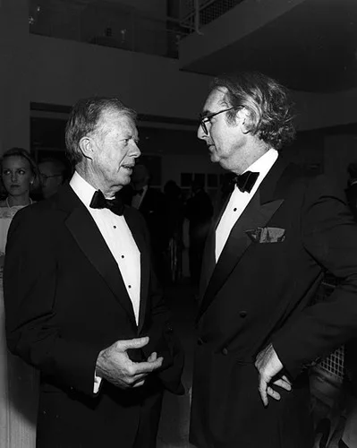 Meier at the opening of Atlanta's High Museum of Art with President Jimmy Carter.