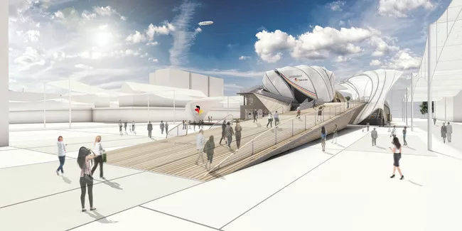 Milla &amp; Partner, Schmidhuber, and Nüssli were chosen to design the German pavilion at the 2015 Expo.
