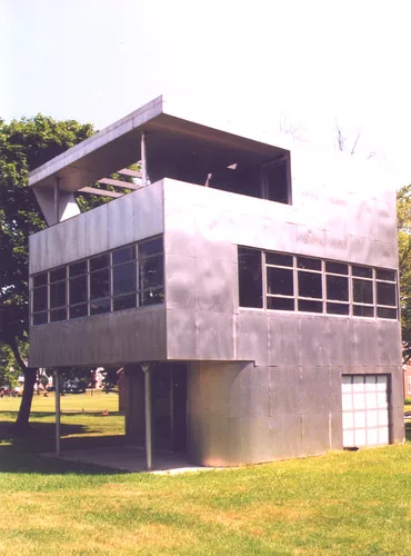 Architects Michael Schwarting and Frances Campani run the Aluminaire House Foundation and are proposing that the house be rebuilt in the historic Sunnyside Gardens neighborhood of Queens, New York. Th