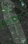 A map of the proposed QueensWay trail.