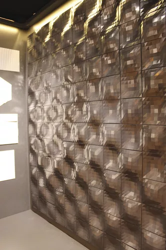 <strong>Kaza Concrete</strong><br /><a href='http://www.kazaconcrete.com' target='_blank'>Kaza Concrete</a> had a jaw-dropping booth at the 100% Design show featuring the manufacturer’s new Myst