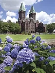 The landmarked Buffalo State Asylum for the Insane, by Henry Hobson Richardson along with Frederick Law Olmsted and Calvert Vaux, as it looks today.