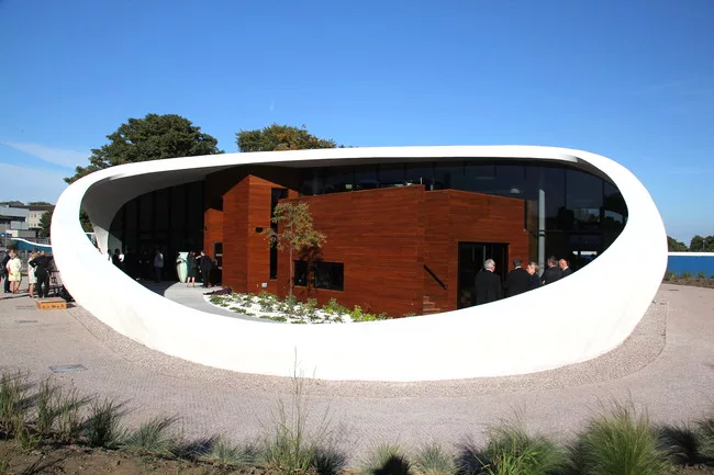 A Maggie's Centre, designed by Snøhetta, opened in Aberdeen, Scotland, on September 23.
